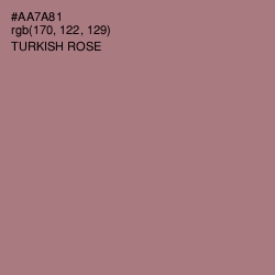 #AA7A81 - Turkish Rose Color Image