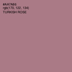 #AA7A86 - Turkish Rose Color Image
