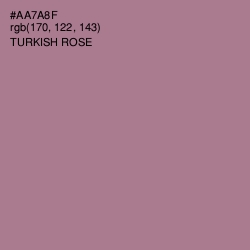#AA7A8F - Turkish Rose Color Image