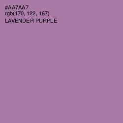 #AA7AA7 - Lavender Purple Color Image