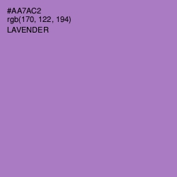 #AA7AC2 - Lavender Color Image