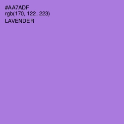 #AA7ADF - Lavender Color Image