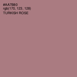 #AA7B80 - Turkish Rose Color Image