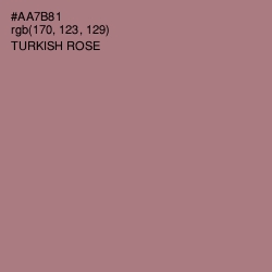 #AA7B81 - Turkish Rose Color Image