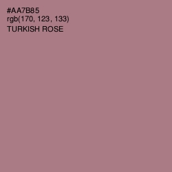 #AA7B85 - Turkish Rose Color Image