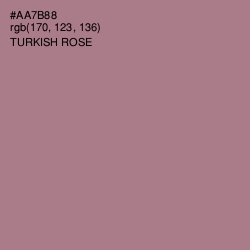 #AA7B88 - Turkish Rose Color Image