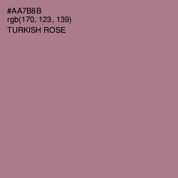 #AA7B8B - Turkish Rose Color Image