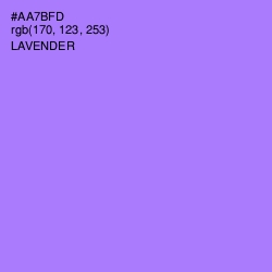 #AA7BFD - Lavender Color Image