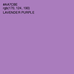 #AA7CBE - Lavender Purple Color Image