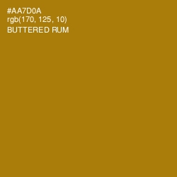 #AA7D0A - Buttered Rum Color Image