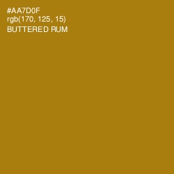 #AA7D0F - Buttered Rum Color Image