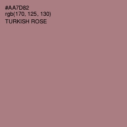 #AA7D82 - Turkish Rose Color Image