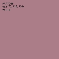 #AA7D88 - Turkish Rose Color Image