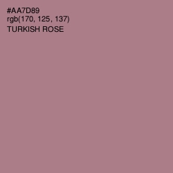 #AA7D89 - Turkish Rose Color Image