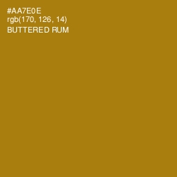 #AA7E0E - Buttered Rum Color Image