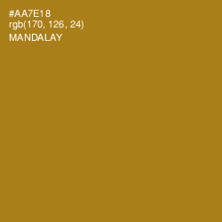 #AA7E18 - Mandalay Color Image