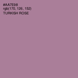 #AA7E98 - Turkish Rose Color Image