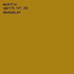 #AA7F14 - Mandalay Color Image