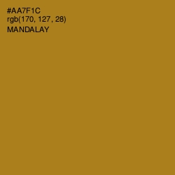 #AA7F1C - Mandalay Color Image