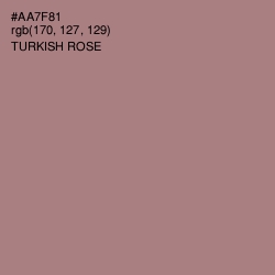 #AA7F81 - Turkish Rose Color Image