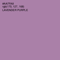 #AA7FA8 - Lavender Purple Color Image