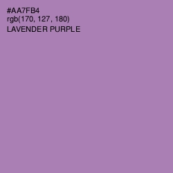 #AA7FB4 - Lavender Purple Color Image