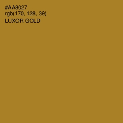 #AA8027 - Luxor Gold Color Image