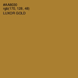 #AA8030 - Luxor Gold Color Image