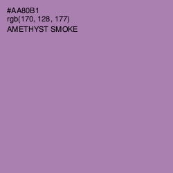#AA80B1 - Amethyst Smoke Color Image