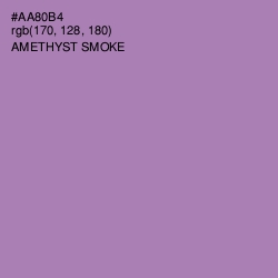 #AA80B4 - Amethyst Smoke Color Image