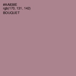 #AA838E - Bouquet Color Image