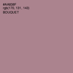 #AA838F - Bouquet Color Image