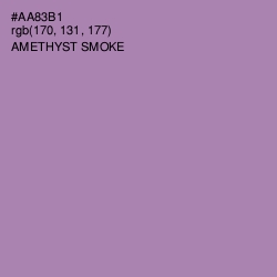 #AA83B1 - Amethyst Smoke Color Image