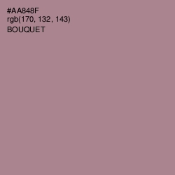 #AA848F - Bouquet Color Image