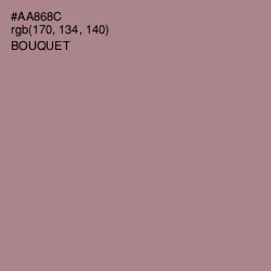 #AA868C - Bouquet Color Image