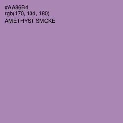 #AA86B4 - Amethyst Smoke Color Image