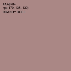 #AA8784 - Brandy Rose Color Image