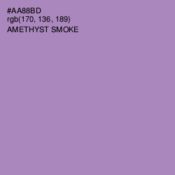 #AA88BD - Amethyst Smoke Color Image