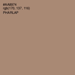 #AA8974 - Pharlap Color Image