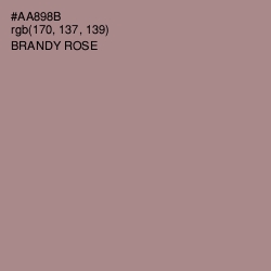 #AA898B - Brandy Rose Color Image