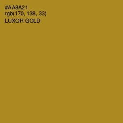 #AA8A21 - Luxor Gold Color Image