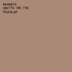 #AA8A76 - Pharlap Color Image