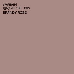 #AA8A84 - Brandy Rose Color Image