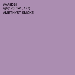 #AA8DB1 - Amethyst Smoke Color Image