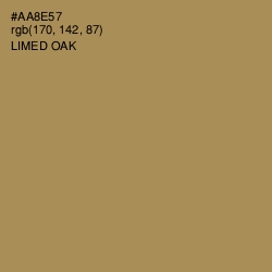 #AA8E57 - Limed Oak Color Image