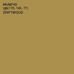 #AA8F4D - Driftwood Color Image