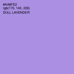 #AA8FE2 - Dull Lavender Color Image