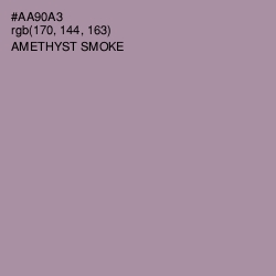 #AA90A3 - Amethyst Smoke Color Image