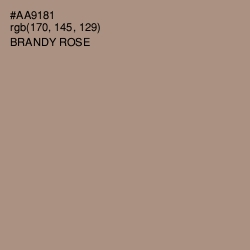#AA9181 - Brandy Rose Color Image