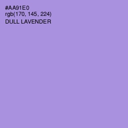 #AA91E0 - Dull Lavender Color Image